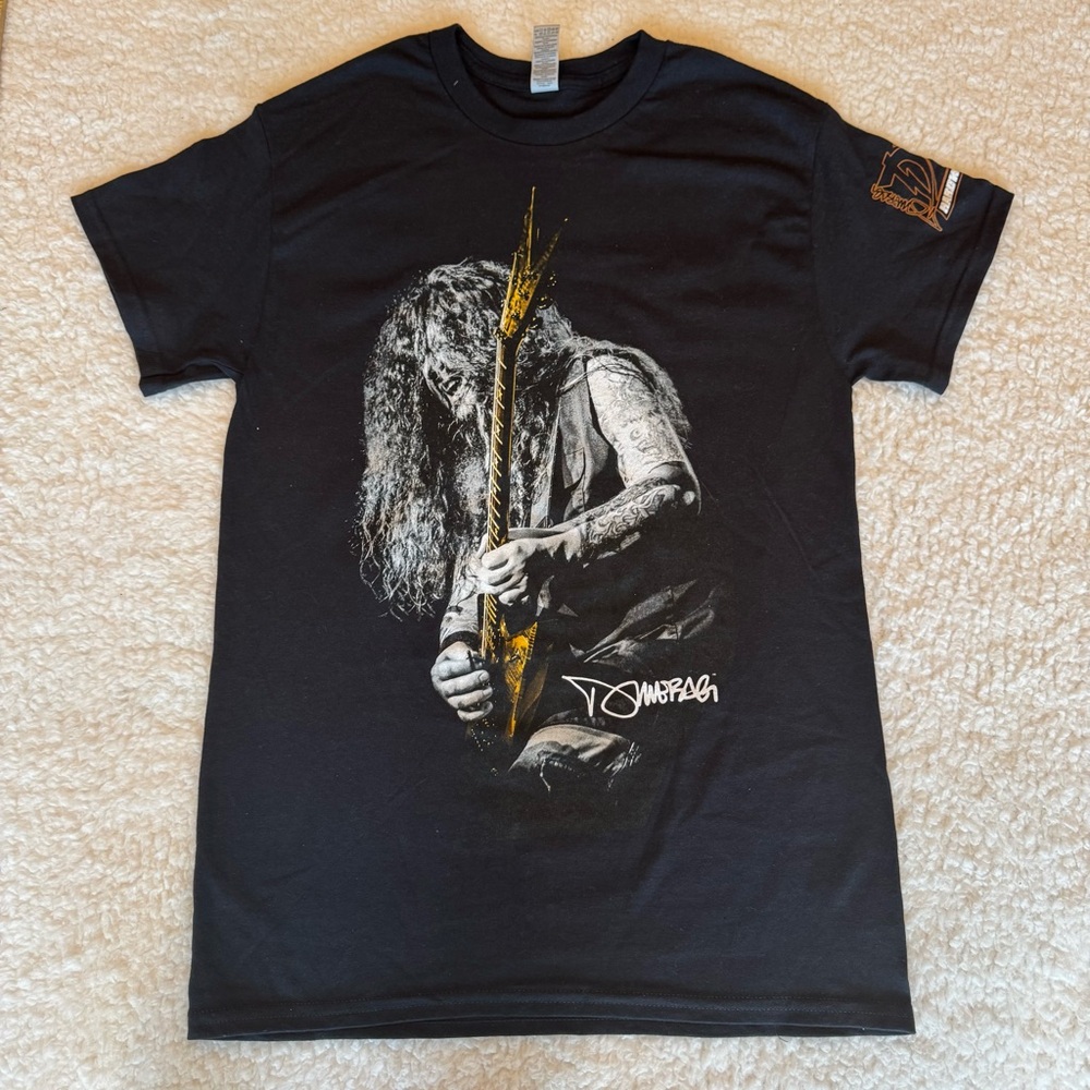 Dimebag‎ Darrell World Tour 2024 Black Graphic Band Tee Guitar Shirt Size Small